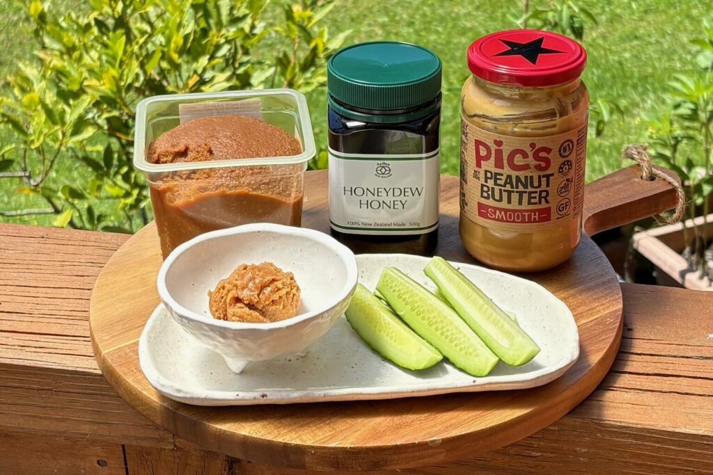 はちみつ味噌ピーナッツディップのレシピ